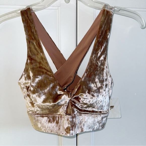 New! Fabletics 3-piece Set Crushed Velour Zip Up Hoodie/Legging/Bra-Top Sz Small - Picture 9 of 16